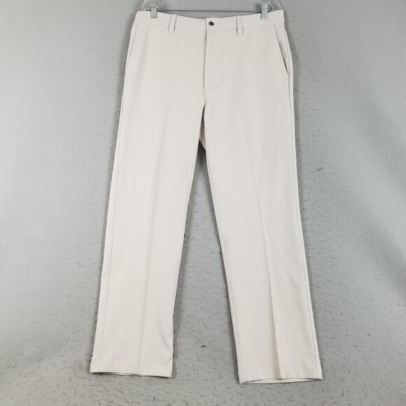 Callaway Pants Mens 36x31 Beige Golf Performance Flat Front Lightweight Stretch - Picture 1 of 12